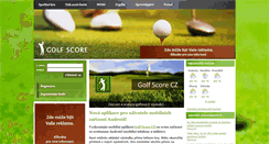 Desktop Screenshot of golf-score.cz