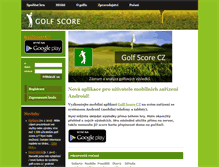 Tablet Screenshot of golf-score.cz